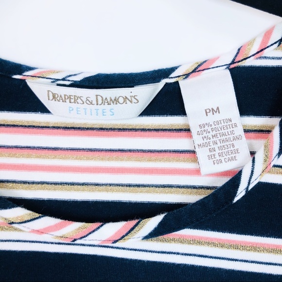 Draper's & Damon's Petite Side M  Blouse Top - Picture 5 of 6